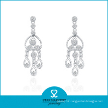 Wholesale Engagement Silver Earring Jewellery with CZ (E-0071)